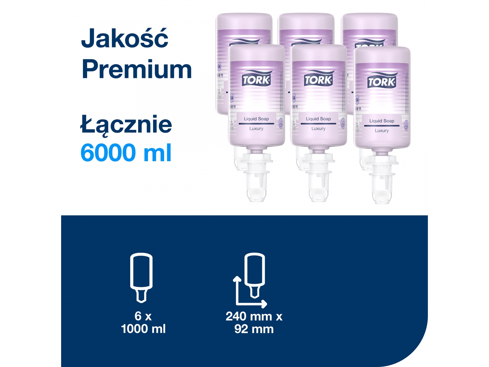 Mydło S4 TORK 424911 Luksusowe Karton 6x 1l